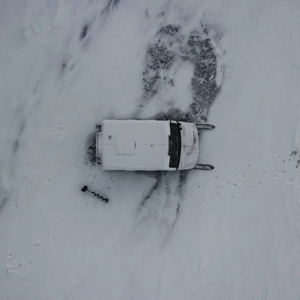 Drone shot of a SnoBear